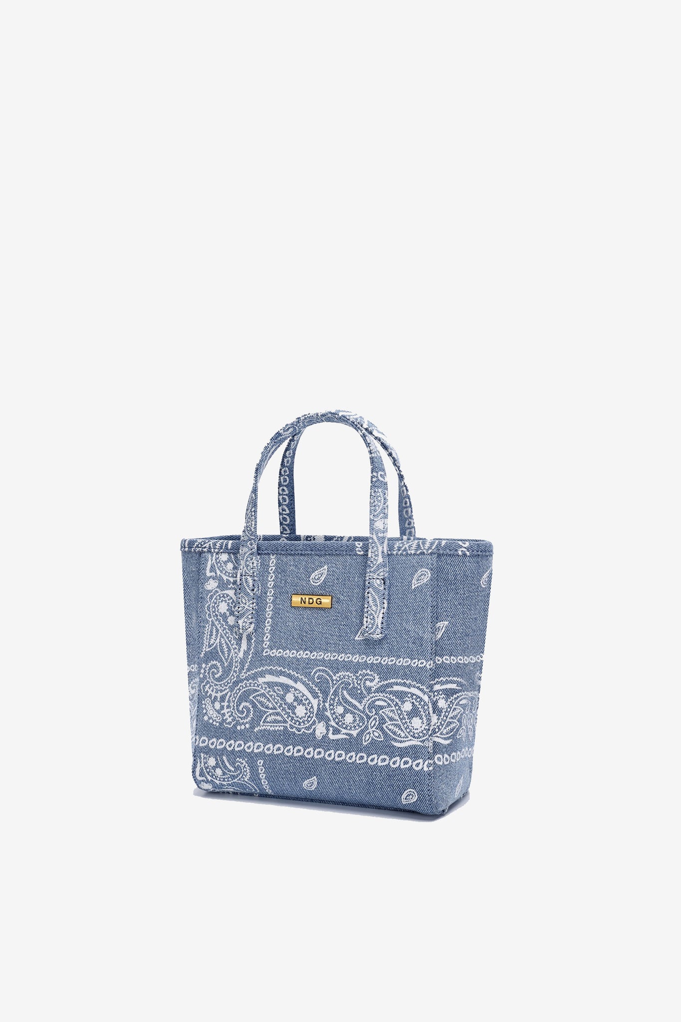 Mini Tote Denim Bandana