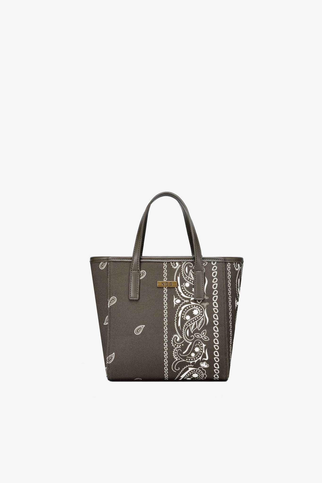 Mini Tote Khaki Bandana